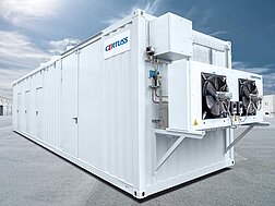 Exterior view of a container system