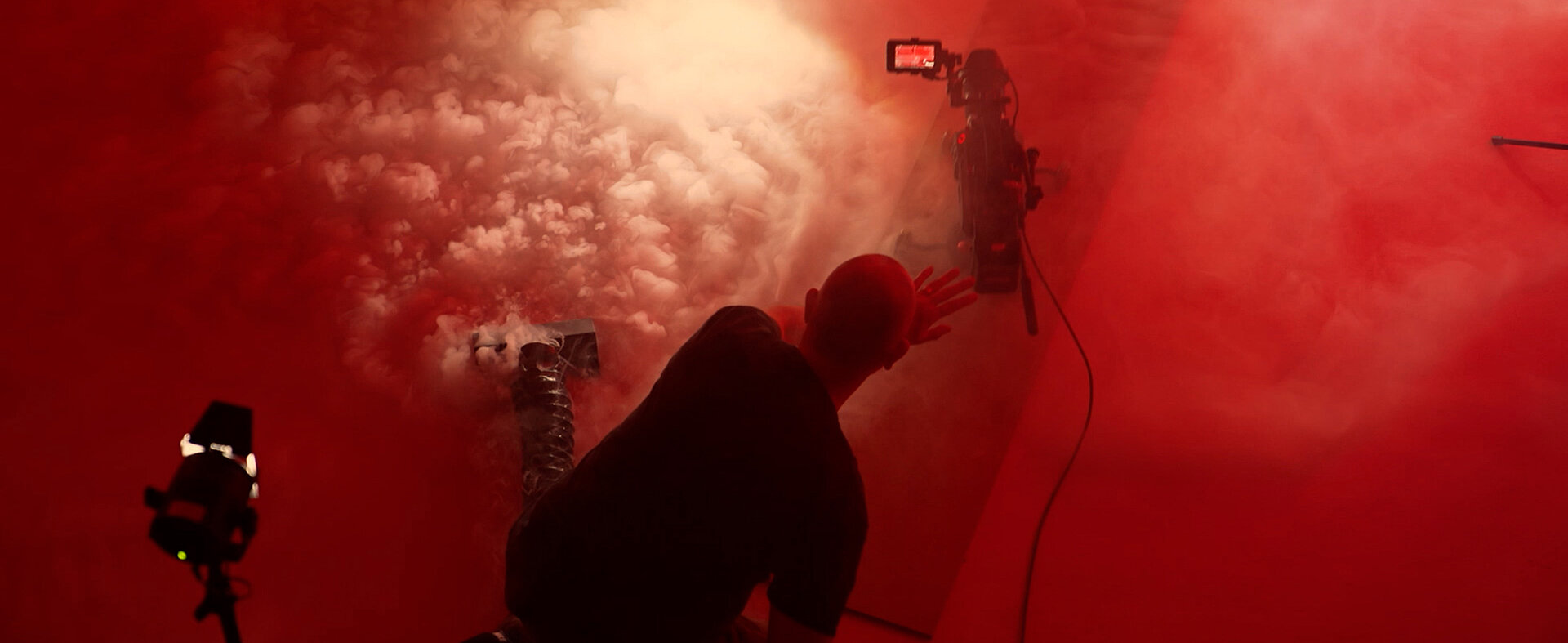 Kameramann bei der Produktion des CERTUSS Imagefilms