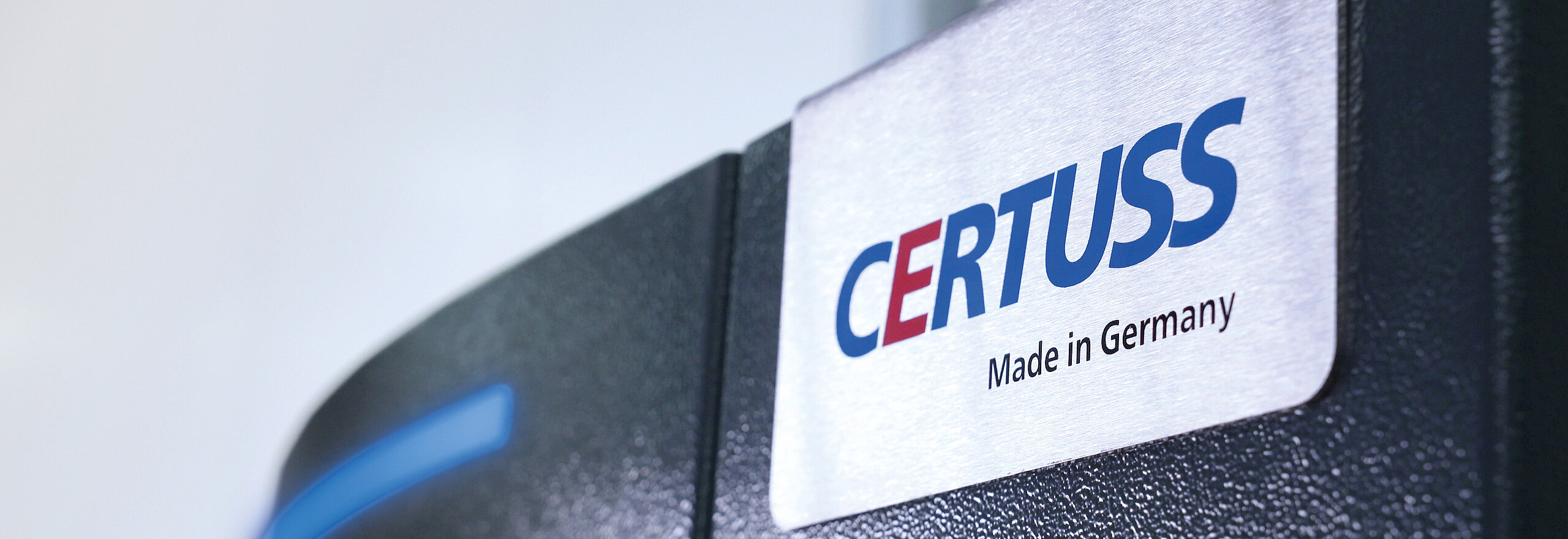 Close-up of steam generator with CERTUSS logo