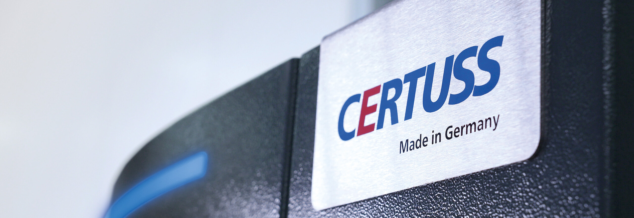 Close-up of steam generator with CERTUSS logo