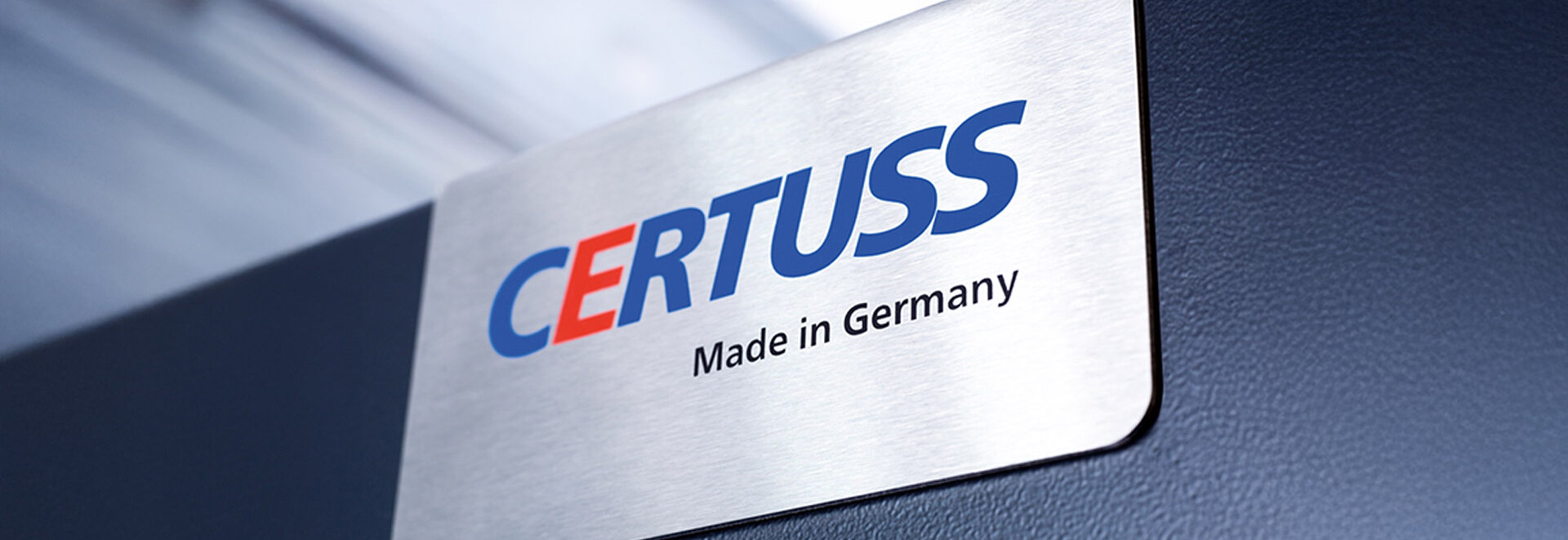Close-up of steam generator with CERTUSS logo