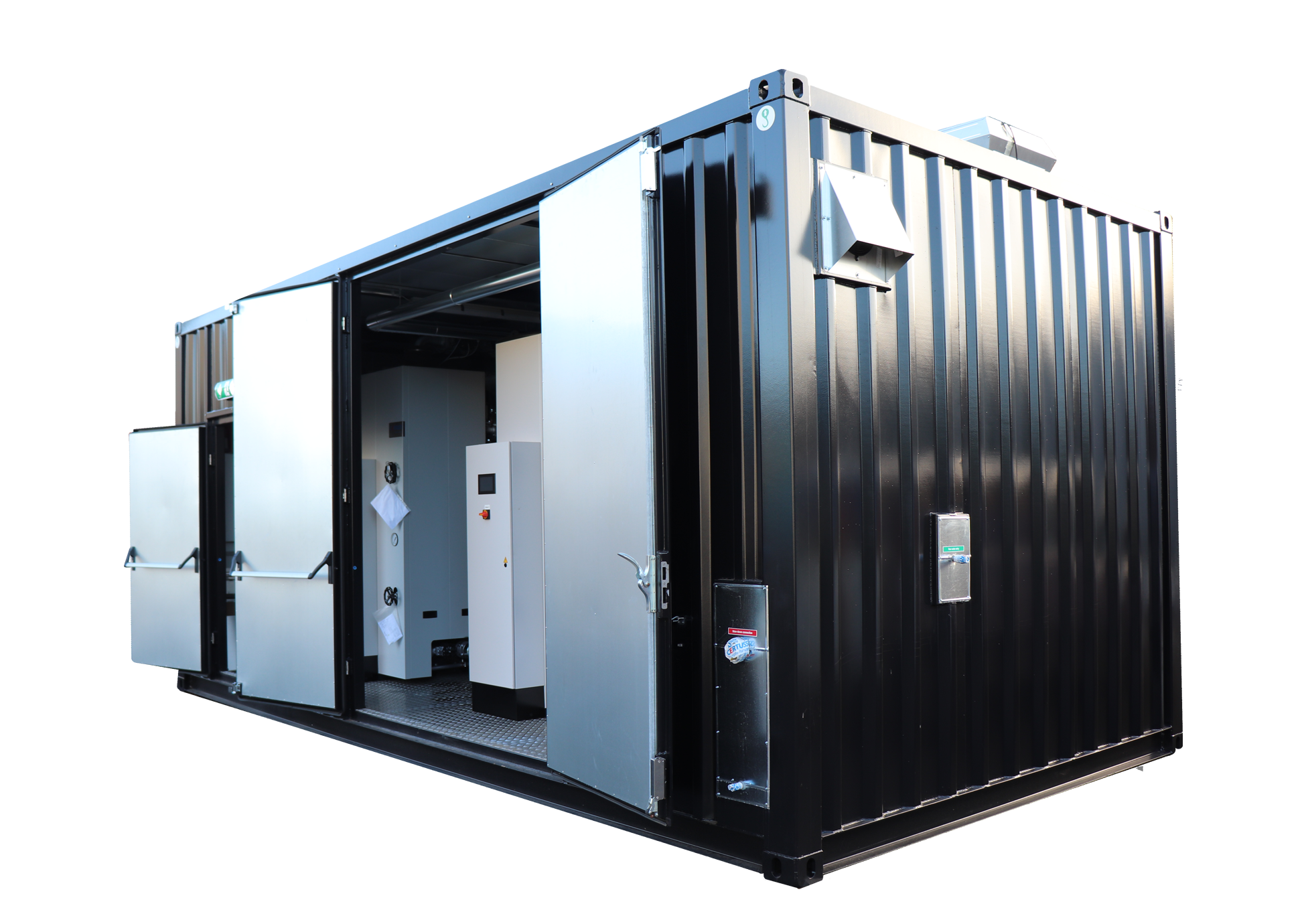 CERTUSS Container Dampfanlage - fertige Komplettlösung