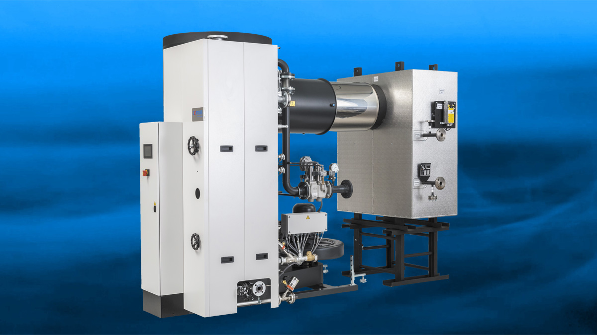 Bild eines Dampferzeugers in Kombination mit einem Economizer
